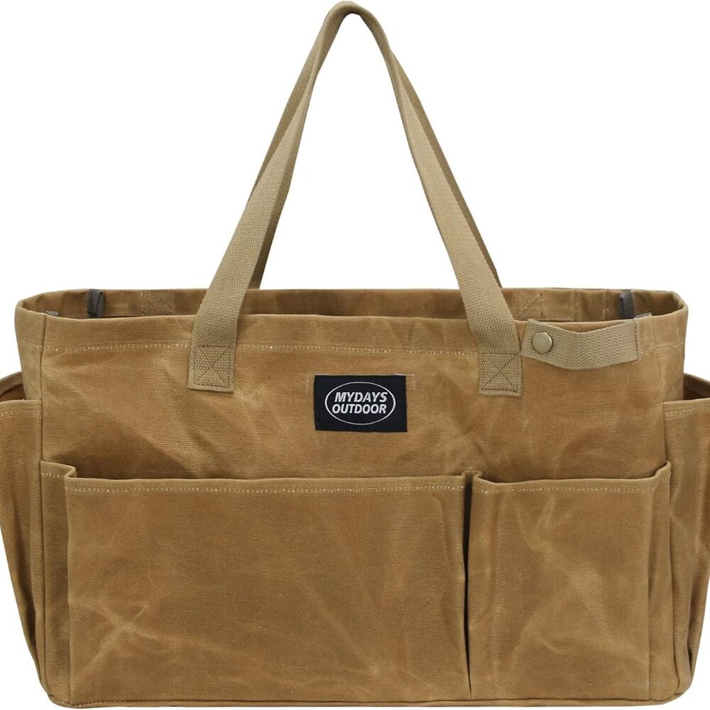 Canvas Waterproof Camping Storage Bag Organizers With Pockets(1 Bag(Any Style))